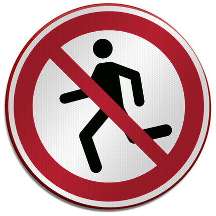 ISO Safety Sign  No running
