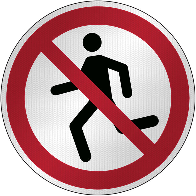 ISO Safety Sign  No running