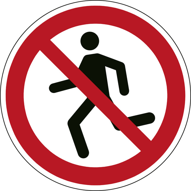ISO Safety Sign  No running