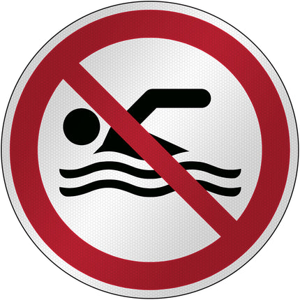 ISO Safety Sign  No swimming