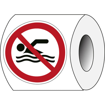 ISO Safety Sign  No swimming
