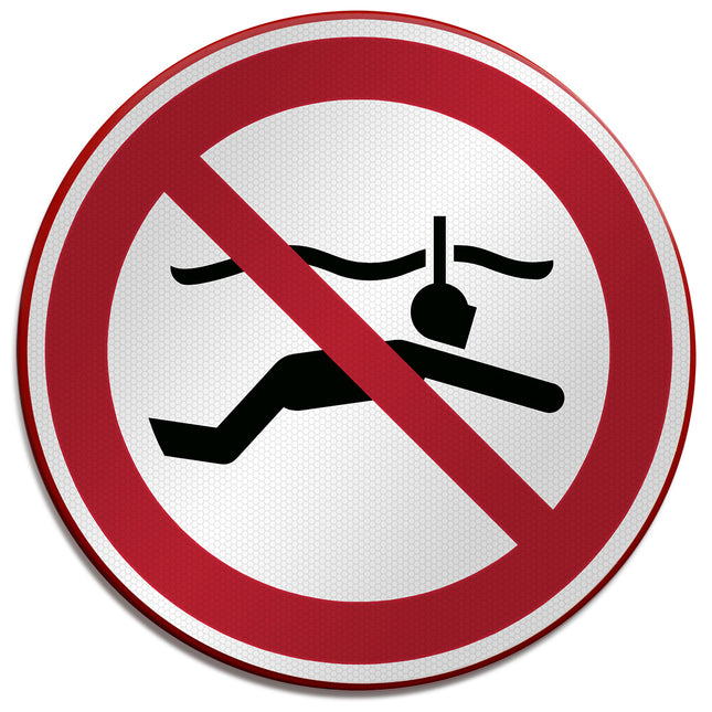ISO Safety Sign  No snorkelling