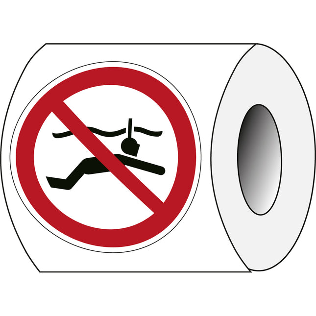 ISO Safety Sign  No snorkelling