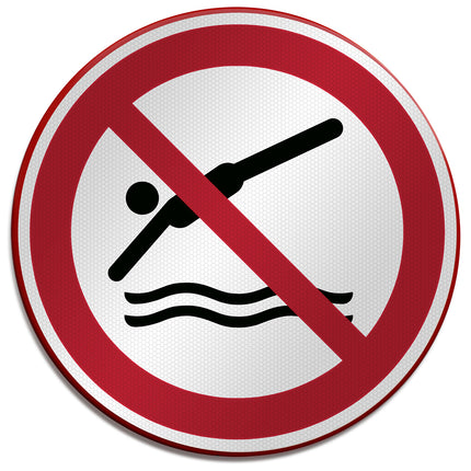 ISO Safety Sign  No diving