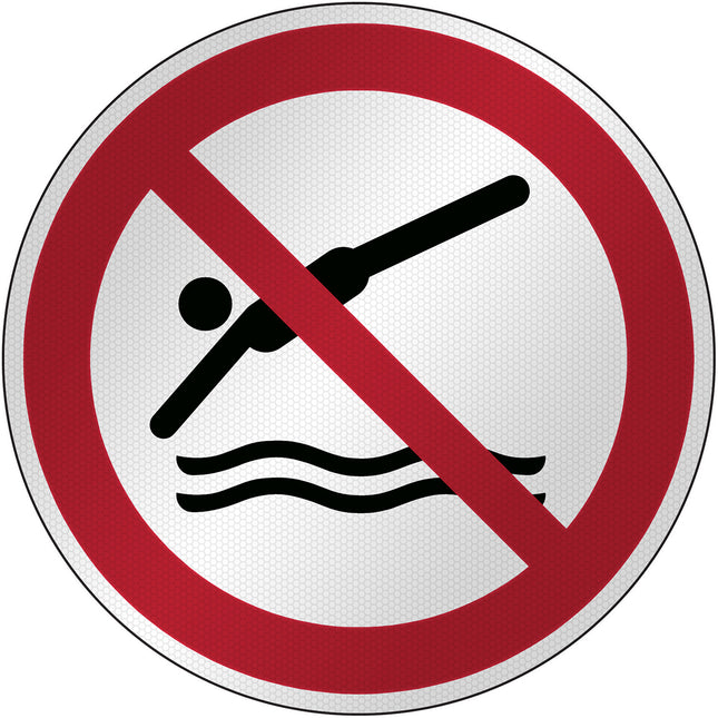 ISO Safety Sign  No diving