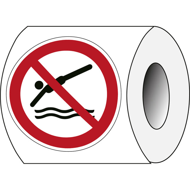 ISO Safety Sign  No diving