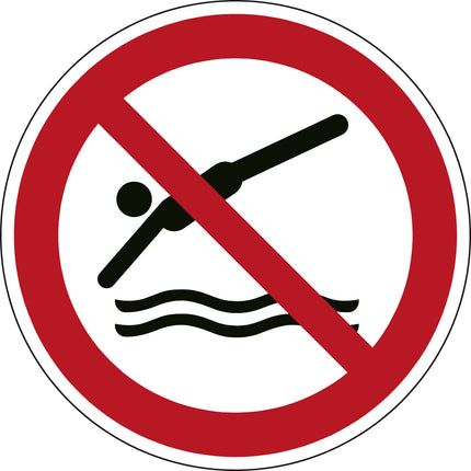 ISO Safety Sign  No diving