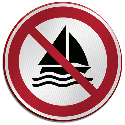 ISO Safety Sign  No sailing