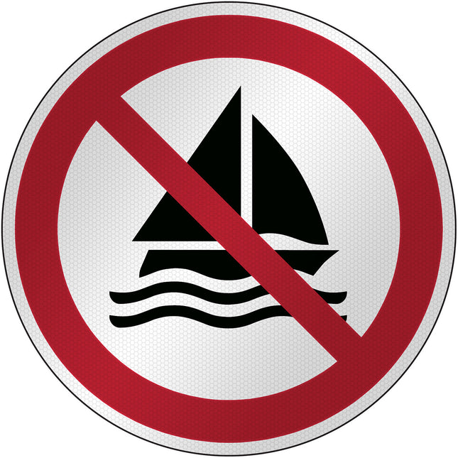 ISO Safety Sign  No sailing