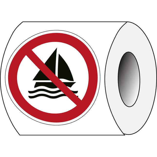 ISO Safety Sign  No sailing