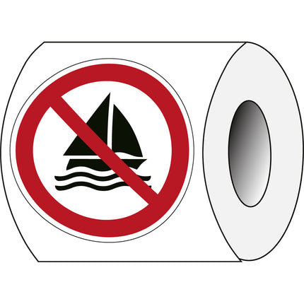 ISO Safety Sign  No sailing