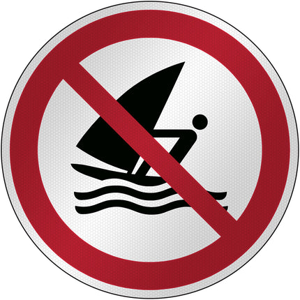 ISO Safety Sign  No windsurfing