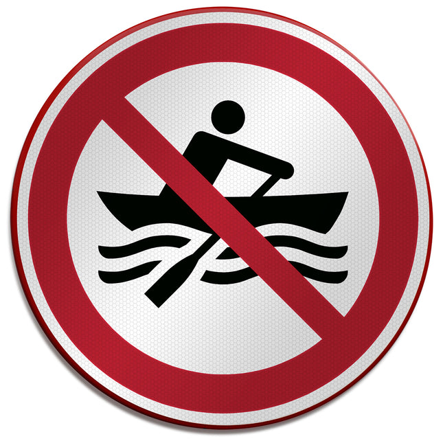 ISO Safety Sign  No manually powered craft