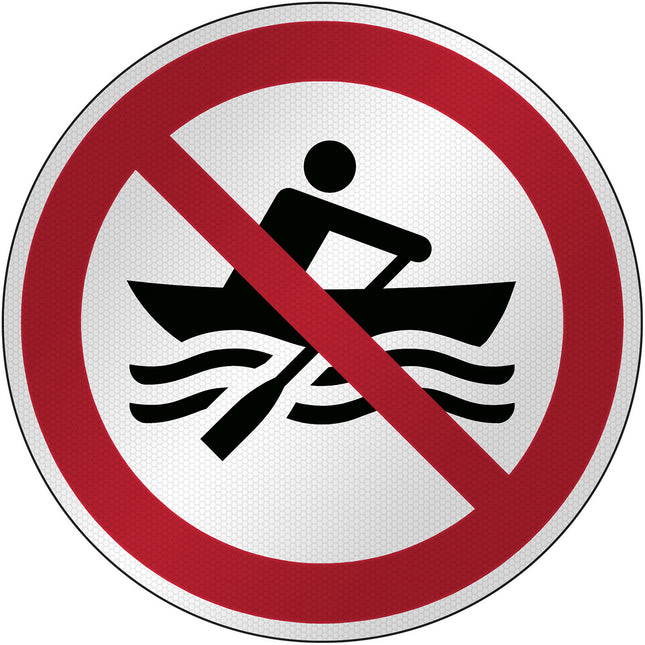 ISO Safety Sign  No manually powered craft