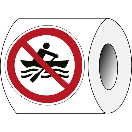 ISO Safety Sign  No manually powered craft