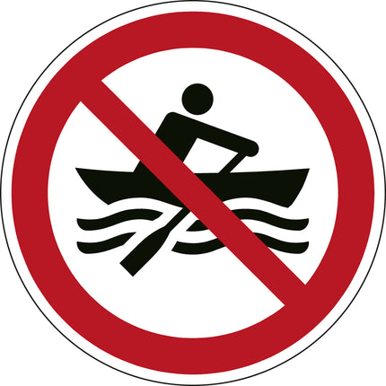 ISO Safety Sign  No manually powered craft