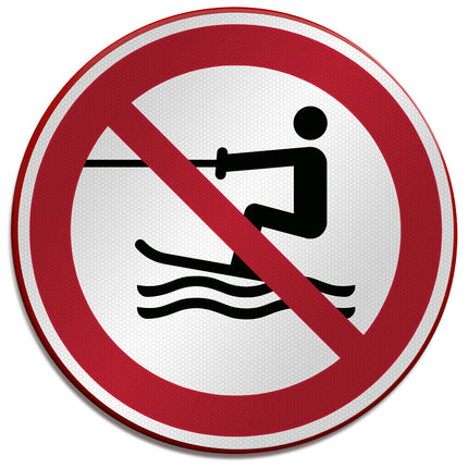 ISO Safety Sign  No towed water activity