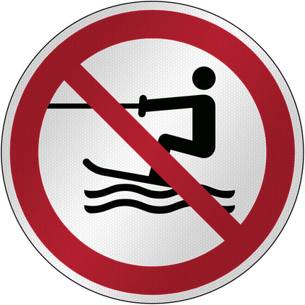 ISO Safety Sign  No towed water activity