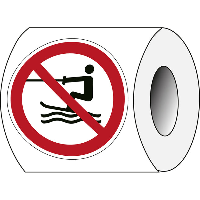 ISO Safety Sign  No towed water activity