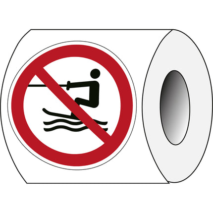 ISO Safety Sign  No towed water activity