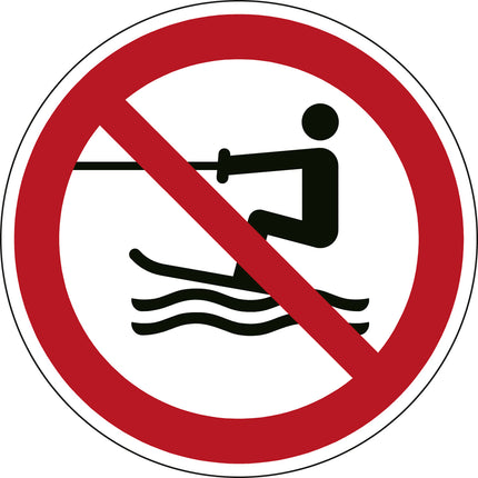 ISO Safety Sign  No towed water activity
