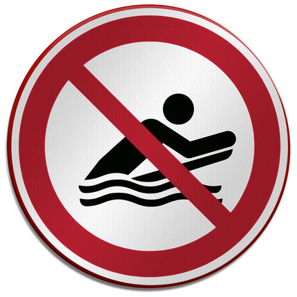 ISO Safety Sign  No body boarding