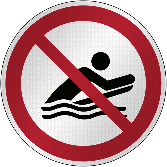 ISO Safety Sign  No body boarding