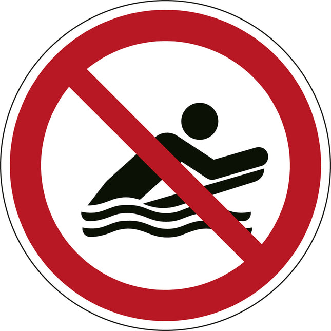 ISO Safety Sign  No body boarding