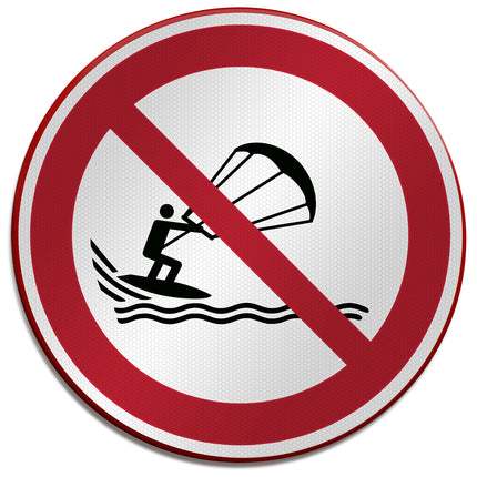 ISO Safety Sign  No kite surfing