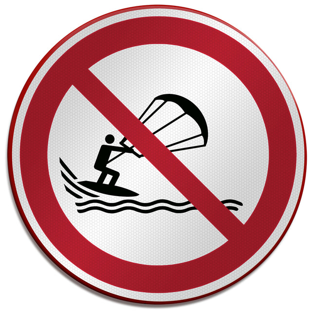 ISO Safety Sign  No kite surfing