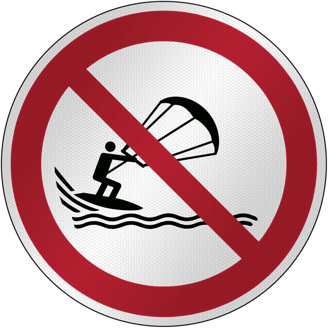 ISO Safety Sign  No kite surfing