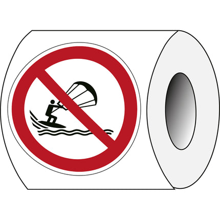 ISO Safety Sign  No kite surfing
