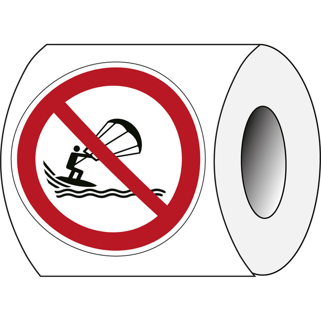 ISO Safety Sign  No kite surfing