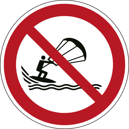 ISO Safety Sign  No kite surfing