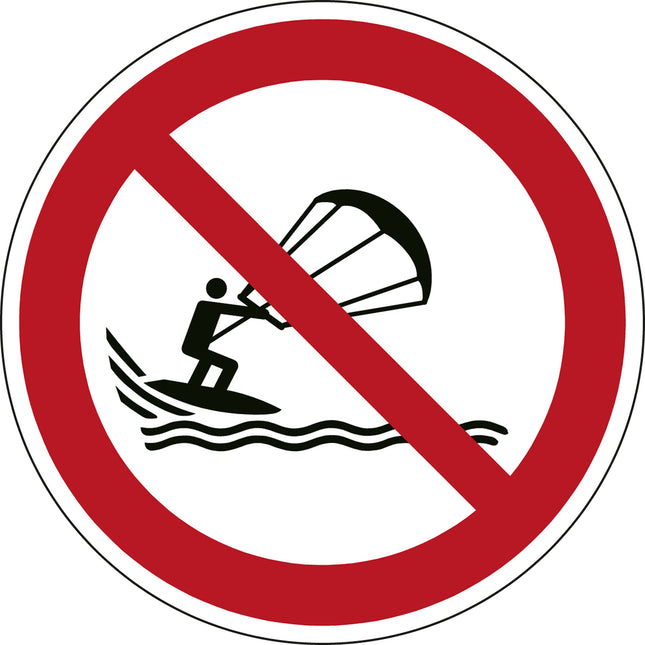 ISO Safety Sign  No kite surfing