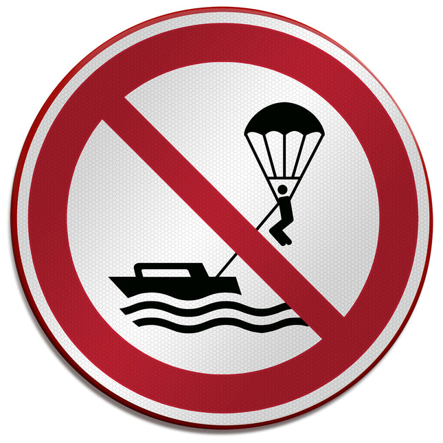 ISO Safety Sign  No parasailing