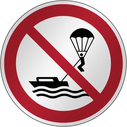 ISO Safety Sign  No parasailing
