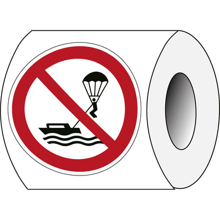 ISO Safety Sign  No parasailing