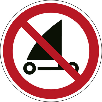 ISO Safety Sign  No sand yachting