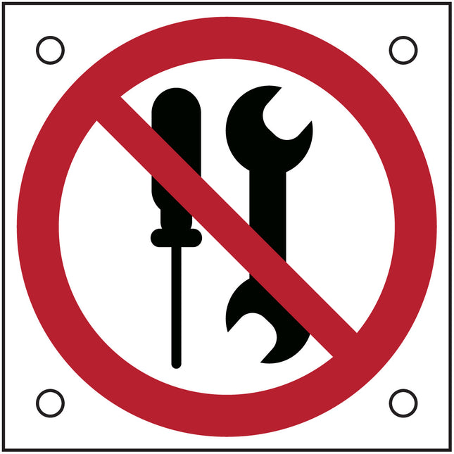 ISO Safety Sign  Not to be serviced by users