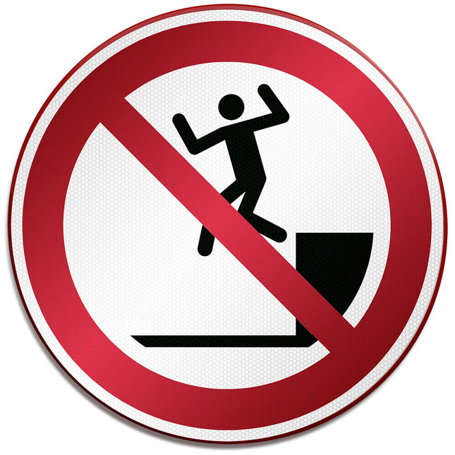 ISO Safety Sign  No jumping down