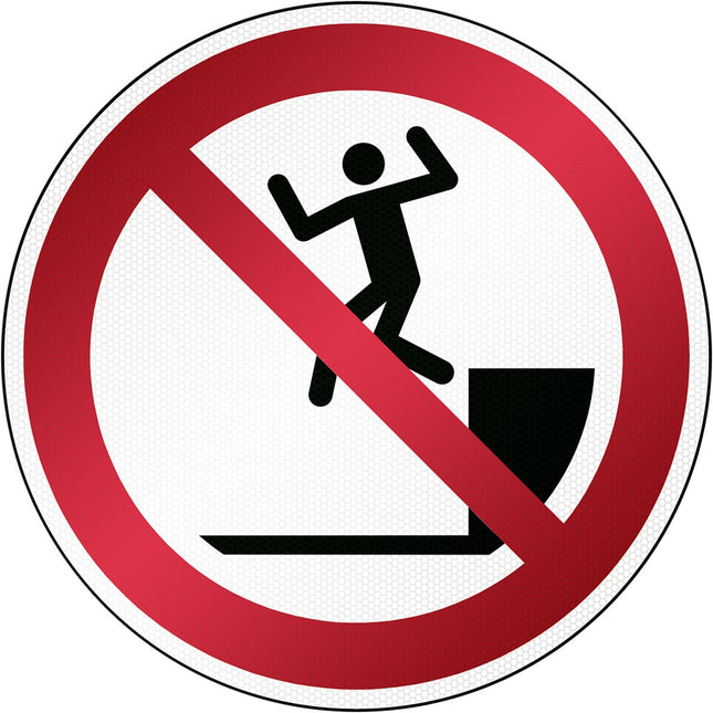 ISO Safety Sign  No jumping down
