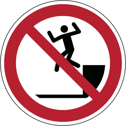 ISO Safety Sign  No jumping down