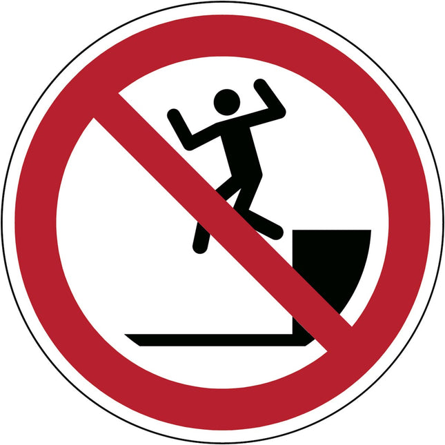 ISO Safety Sign  No jumping down