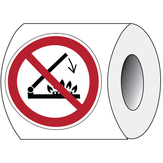 ISO Safety Sign  Do not shut lid when burners are operating