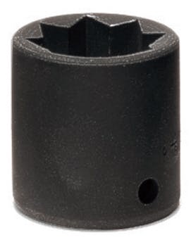 Snap-on 1/2" Drive 8-Point SAE 3/4" Shallow Double Square Power Socket | P424