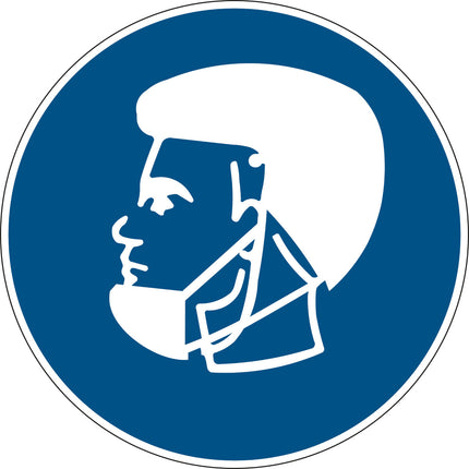 Safety Sign  Wear beard mask