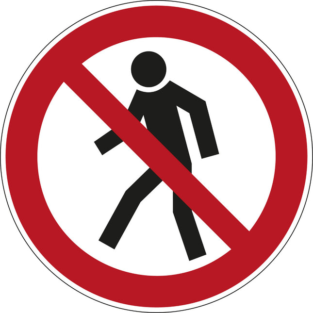 Floor Safety Sign  Prohibition Sign
