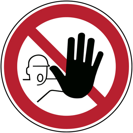 Floor Safety Sign  No access for unauthorised persons