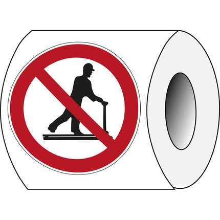 Prohibition Sign on Roll  PIC 212